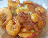 Foto langkah ke 6 dari resep Udang Saus Padang campur Tahu - Pedas Sedang.