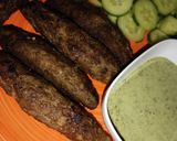 A picture of step 3 of Seekh Kabab (Eid kay khaney).