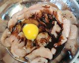 A picture of step 1 of Dragon Chicken.