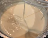 Hình bước làm 2 của món Bánh flan không trứng không hấp không sợ mặt rỗ
