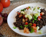 Foto del paso 9 de la receta: Ensalada de Lentejas aliñada con Gazpacho de Cerezas