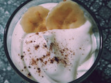 Postre en copa "Banana y Dulce de leche"