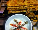 A picture of step 4 of Onion paratha.