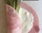 Une image de l'étape 7 de Poireaux béchamel entourés de jambon.