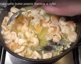 A picture of step 5 of Garlic butter prawns 'Gambas al Ajillo'.