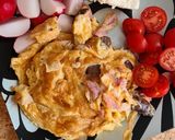 Pas rețetă Omletă cu mușchi și cârnați 2 fotografie
