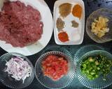 Mutton qeema hara masala recipe step 1 photo