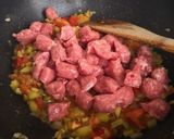 Foto del paso 9 de la receta: Salteado de verduras y longaniza con salsa de sobrasada