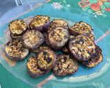 Une image de l'étape 6 de Aubergines graffiti marinées grillées à la plancha.