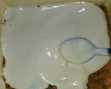 A picture of step 5 of Vegan Carrot cake with Cashew cream frosting.