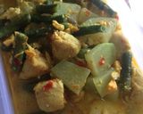 Foto langkah ke 4 dari resep Lodeh Labu Siam, Kacang Panjang, Ayam dan Telur Orak Arik.