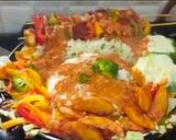 પનીર શશલિક સિઝલર વીથ મખની સોસૅ(paneer shashlik sizzler Recipe in Gujarati) રેસીપી સ્ટેપ8ફોટો