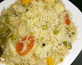 A picture of step 9 of Vegetable pulao recipe.