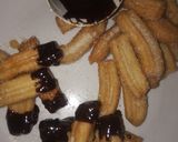 A picture of step 6 of Churros 😍😋.