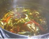 A picture of step 10 of Chicken veg manchow soup.
