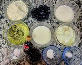 A picture of step 1 of Blueberry Muffins.