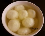 A picture of step 7 of Rasgullas.