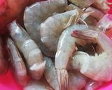 Gambar langkah 5 resipi Gulai Udang Campur Sayur.