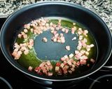 Foto del paso 2 de la receta Lubinas con taquitos de jamón al cava
