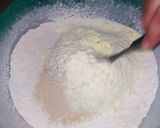 A picture of step 2 of Donuts dough.