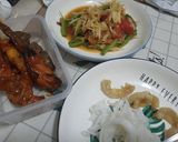 รูปขั้นตอนการทำที่ 4 ของ ส้มตำหอยดองกุ้งแห้ง