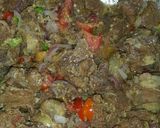 A picture of step 4 of Ghost beef masla....