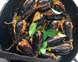 A picture of step 4 of Gutti Vankaya Fry (Stuffed Eggplant Fry - Andhra style).