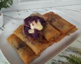 Foto langkah ke 6 dari resep Lumpia Ubi Ungu Keju Lumer.