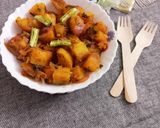 A picture of step 4 of Stir Fry Sweet Potato.