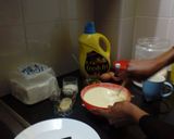 A picture of step 4 of Vanilla Pancakes.
