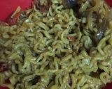 A picture of step 7 of Maggi masala.