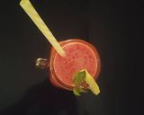 A picture of step 1 of Watermelon mint cooler.