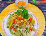 Hình bước làm 4 của món Gỏi gà hoa chuối(bắp chuối)