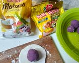 Foto langkah ke 5 dari resep Moci panggang ubi ungu.