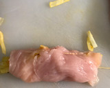 Foto del paso 4 de la receta: “Pollitos primavera”. Pechugas de pollo rellenas de verdura al horno