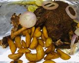 A picture of step 5 of Motton Leg roast.