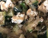 A picture of step 5 of Cucumber and feta za’atar salad.