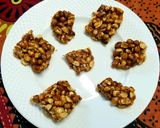 A picture of step 5 of Peanut chikki.