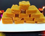 A picture of step 6 of Mysore pak.