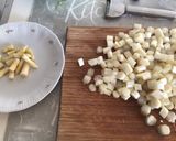 A picture of step 1 of Tagliatelle with Monkfish and White Asparagus Cream.