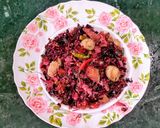A picture of step 6 of Red Amaranthus Stir -Fry.