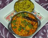 A picture of step 9 of Dahi Aloo sabji.