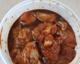 A picture of step 1 of Dragon chicken.
