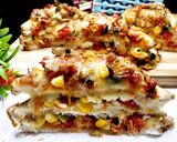 A picture of step 5 of Triple Layer Pizza Sandwich In Airfryer.