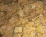 Foto del paso 4 de la receta: Arroz con tofu y salsa cremosa 🎃