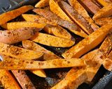 A picture of step 2 of Cajun Spiced Sweet Potatoes.