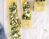 A picture of step 1 of Spinach Lasagna Roll Ups.