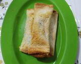 Foto langkah ke 4 dari resep Roti Panggang Gulung Pisang Coklat.