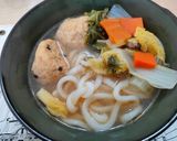 用赤味噌當作湯底🤤味噌山藥豆腐烏龍麵🍜的食譜步驟5照片