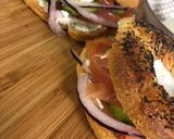 Une image de l'étape 3 de Bagel saumon fumé Saint-moret Aneth.